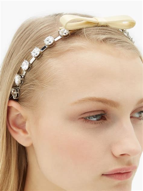 miu miu hair bow|miumiu headbands.